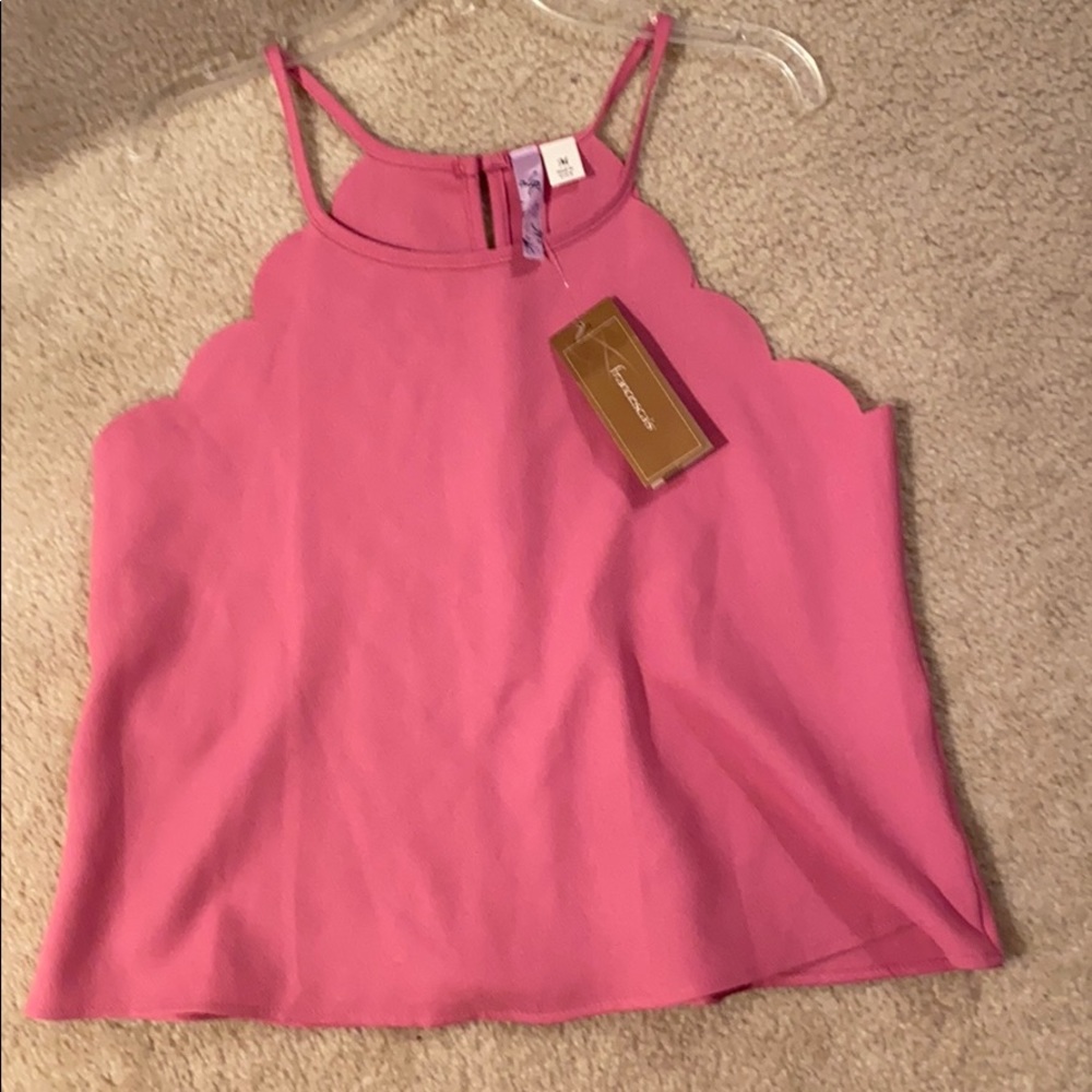 Francesca’s High neck top (pink)